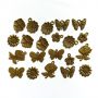 Zawieszka Charms metalowy Papermania Kwiat i Motyle, Róża, 1szt - 3